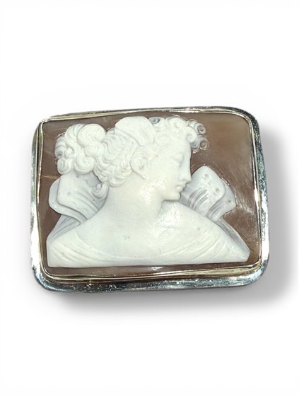 Broche Mandile 1922 Femme Cammei  in Argent Conchiglia 2MSPCM36 - 2MSPCM36